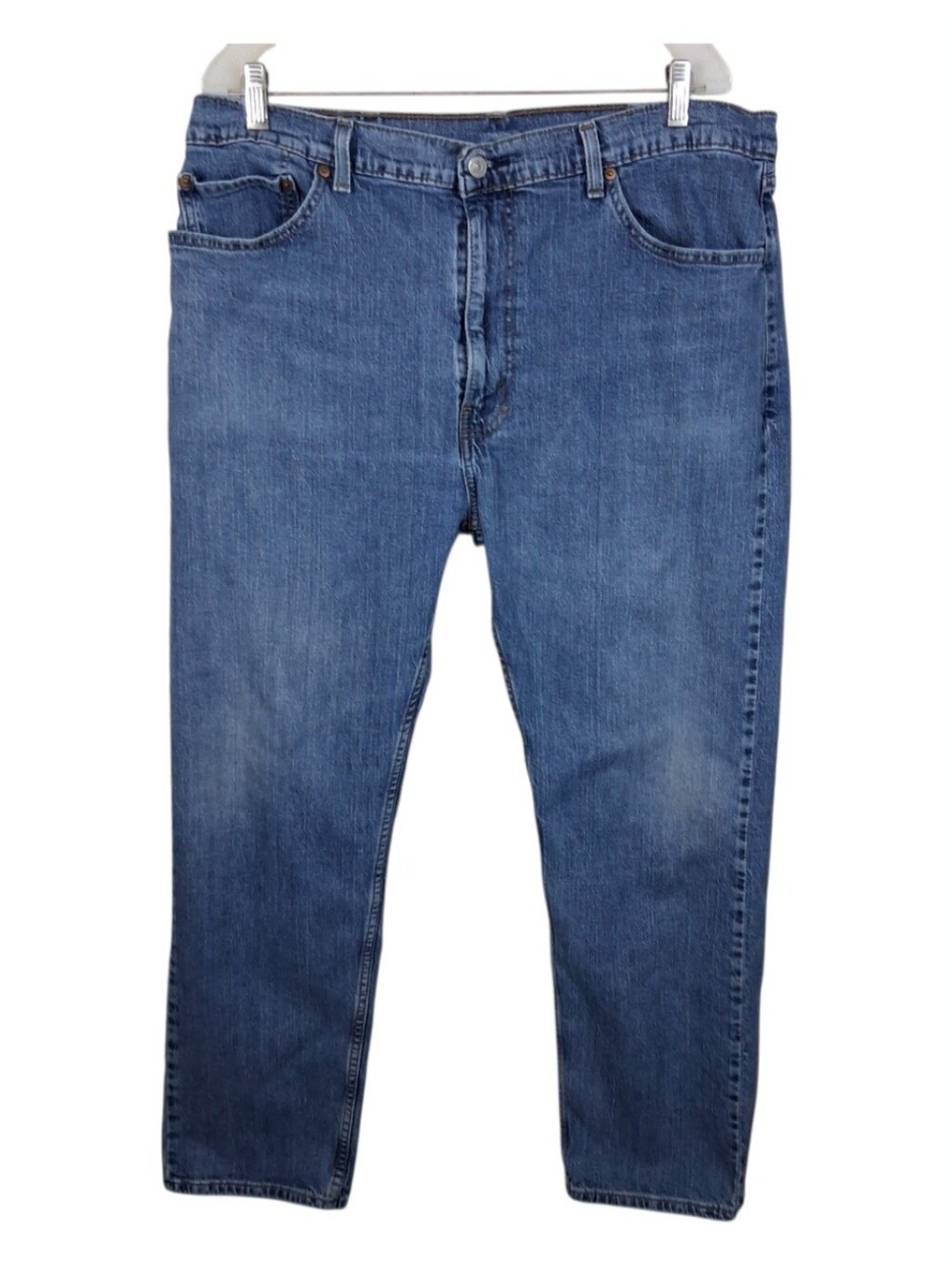Levis 505 Mens 40x30 Fremont Medium Wash Blue Denim Relaxed Straight Leg Jeans